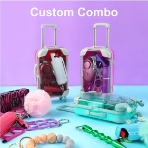 Trendy DIY Custom Combo Self Defense Keychains -10pcs Kit | Keychains Jewelry Keychains