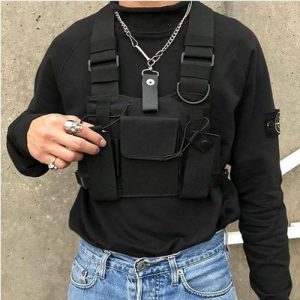 Vest Streetwear Waist Pack Women Black Chest Rig Bag | Waist Bag’s Bags Waist Bag's