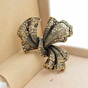 Vintage Bow Alloy Brooch Lady’s Suit | Brooches Brooches Brooches