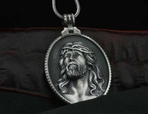 Vintage Pendant Men’s Character Savior Head Necklace | Fashion Jewelry Sets Fashion Jewelry Sets Fashion Jewelry Sets