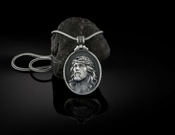 Vintage Pendant Men’s Character Savior Head Necklace | Fashion Jewelry Sets Fashion Jewelry Sets Fashion Jewelry Sets