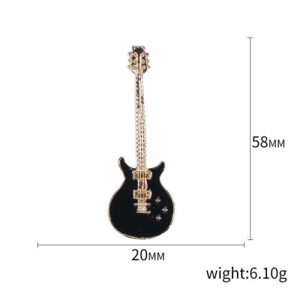 Women’s Fashion Alloy Oil Drip Guitar Corsage | Brooches Brooches Brooches