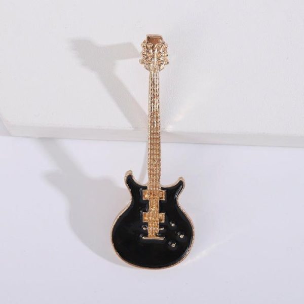 Women’s Fashion Alloy Oil Drip Guitar Corsage | Brooches Brooches Brooches