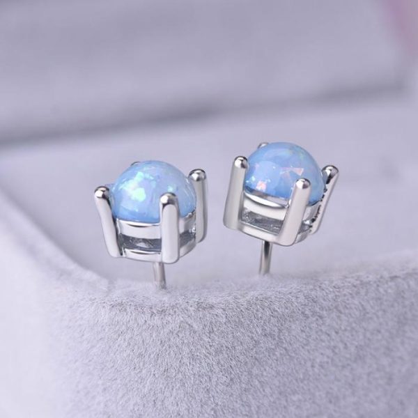 Women’s Fashion Opal Eight Claw Inlaid Ear Studs | Earrings Earrings Earrings