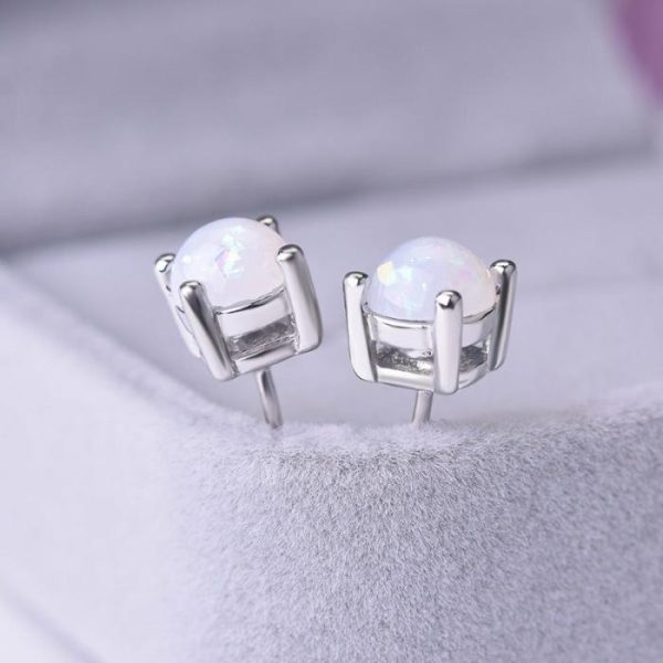 Women’s Fashion Opal Eight Claw Inlaid Ear Studs | Earrings Earrings Earrings