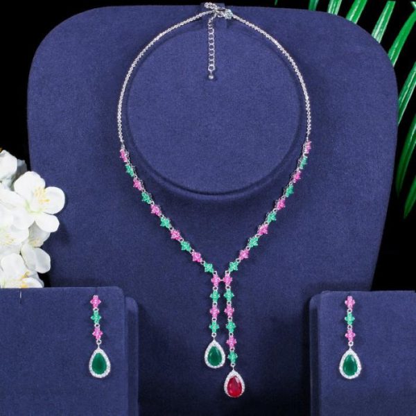 Women’s Fashion Simple Necklace Earrings Two-piece Set | Fashion Jewelry Sets Fashion Jewelry Sets Fashion Jewelry Sets