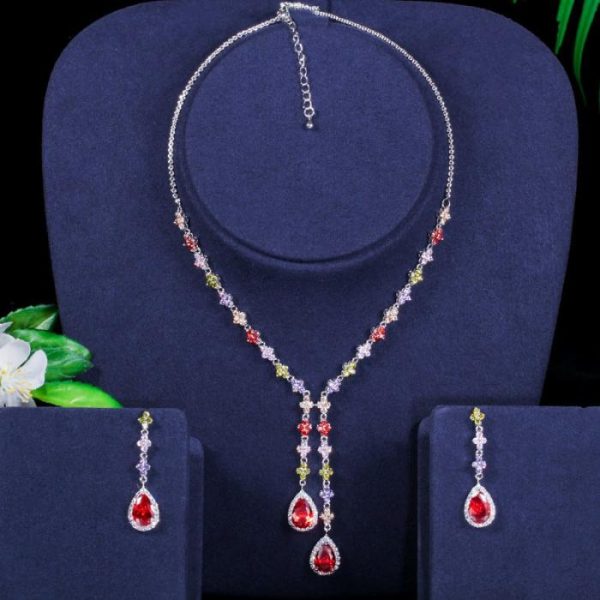 Women’s Fashion Simple Necklace Earrings Two-piece Set | Fashion Jewelry Sets Fashion Jewelry Sets Fashion Jewelry Sets