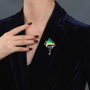 Women’s Fashionable Country Style Landscape Freshwater Pearl Brooch | Brooches Brooches Brooches