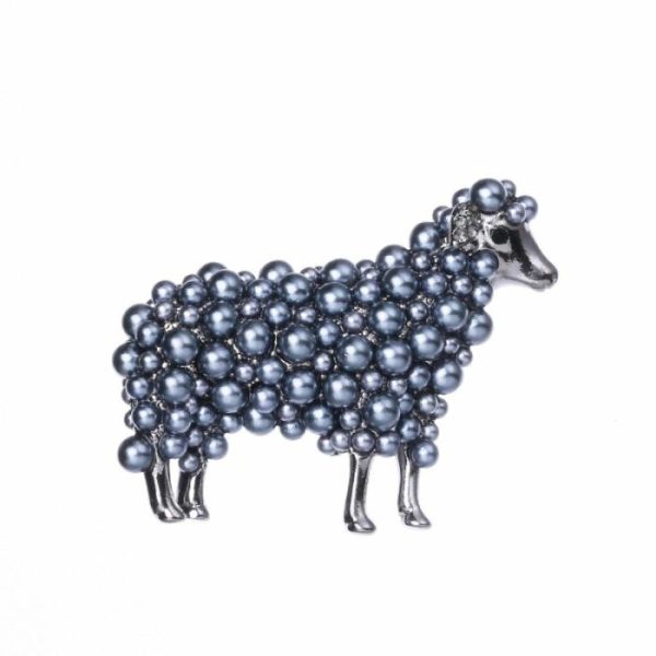 Wuli&baby 2-color Pearl Sheep Brooches For Women Unisex Lovely Animal Party Casual Brooch Pins Gifts | Brooches Brooches Brooches