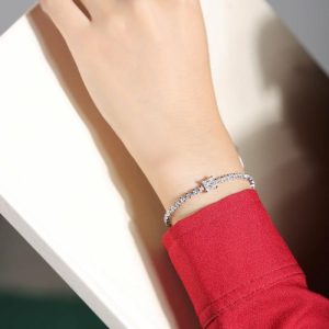 Bracelet S925 Silver Inlay Moissanite Rubik’s Cube | Bracelets & Bangels Bracelets & Bangels Bracelets & Bangels