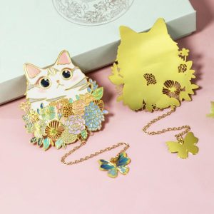 Cute Cat Metal Creative Art China-Chic Bookmark | Brooches Brooches Brooches