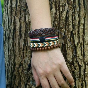 Men’s Fashion Vintage Weave Leather Bracelet | Bracelets & Bangels Bracelets & Bangels Bracelets & Bangels