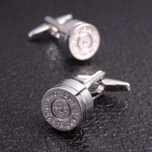 Brass Plated French Shirt Silver Cufflinks | Men’s Cuff Links Jewelry Men's Cuff Links