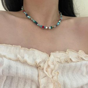 Colorful Natural Stone Necklace Niche Design | Necklace & Penddants Jewelry Necklace & Penddants