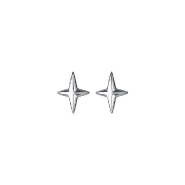 S925 Silver Simple Women’s Four-corner Star Earrings | Earrings Earrings Earrings