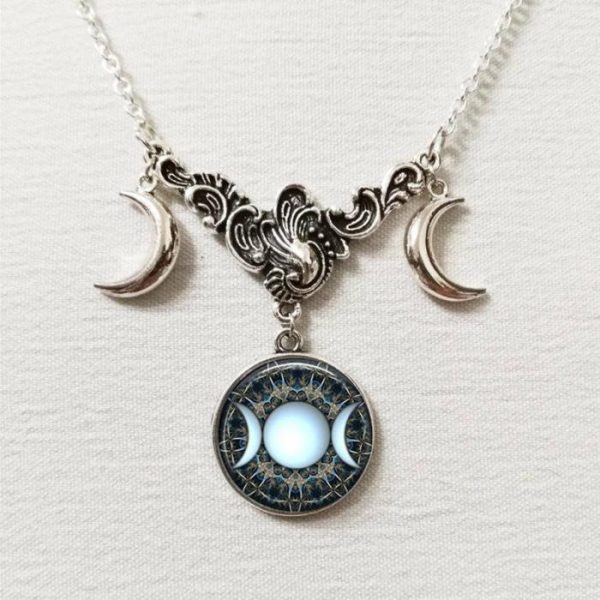 Triple Moon Silver Necklace | Necklace & Penddants Jewelry Necklace & Penddants