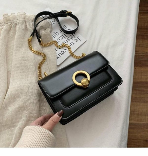 Retro Lock Crossbody Small Square Bag Korean Fashion C | Crossbody Bag’s Bags Crossbody Bag's